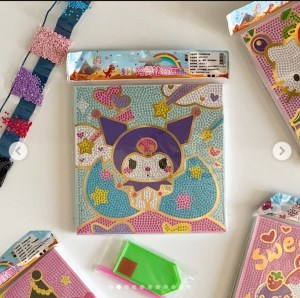 فانتزی/نقاشی الماسی بوم دار کرومی سایز 20*20